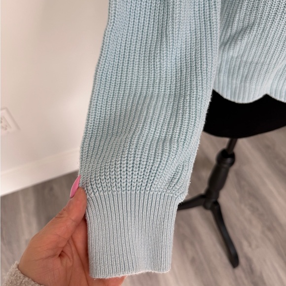 Bp Blue Knit Crop Sweater (XXS) - Picture 4 of 7